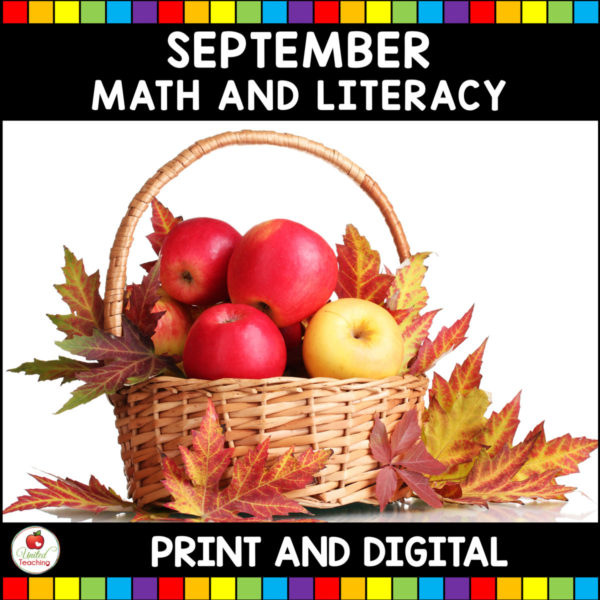 September Math and Literacy Activities for Kindergarten Cover