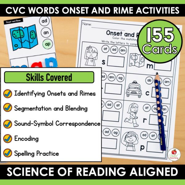 CVC Onset and Rime Task Cards - Image 4
