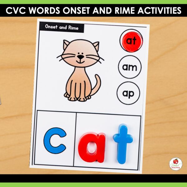 CVC Onset and Rime Task Cards - Image 5