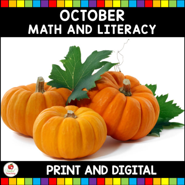 October Math and Literacy Activities Cover