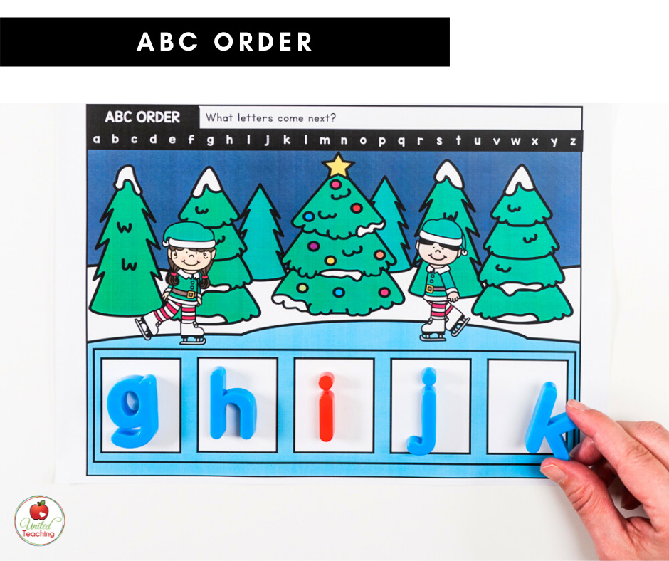 ABC Order Christmas Literacy Center