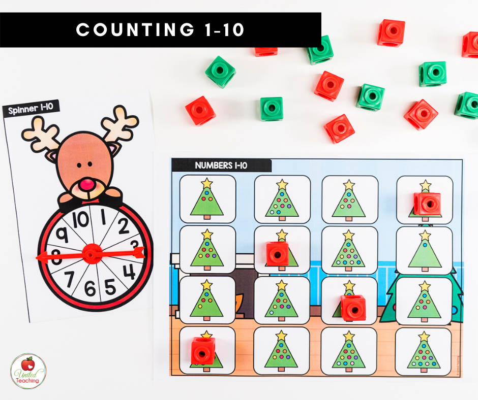 Counting 1-10 December Math Center