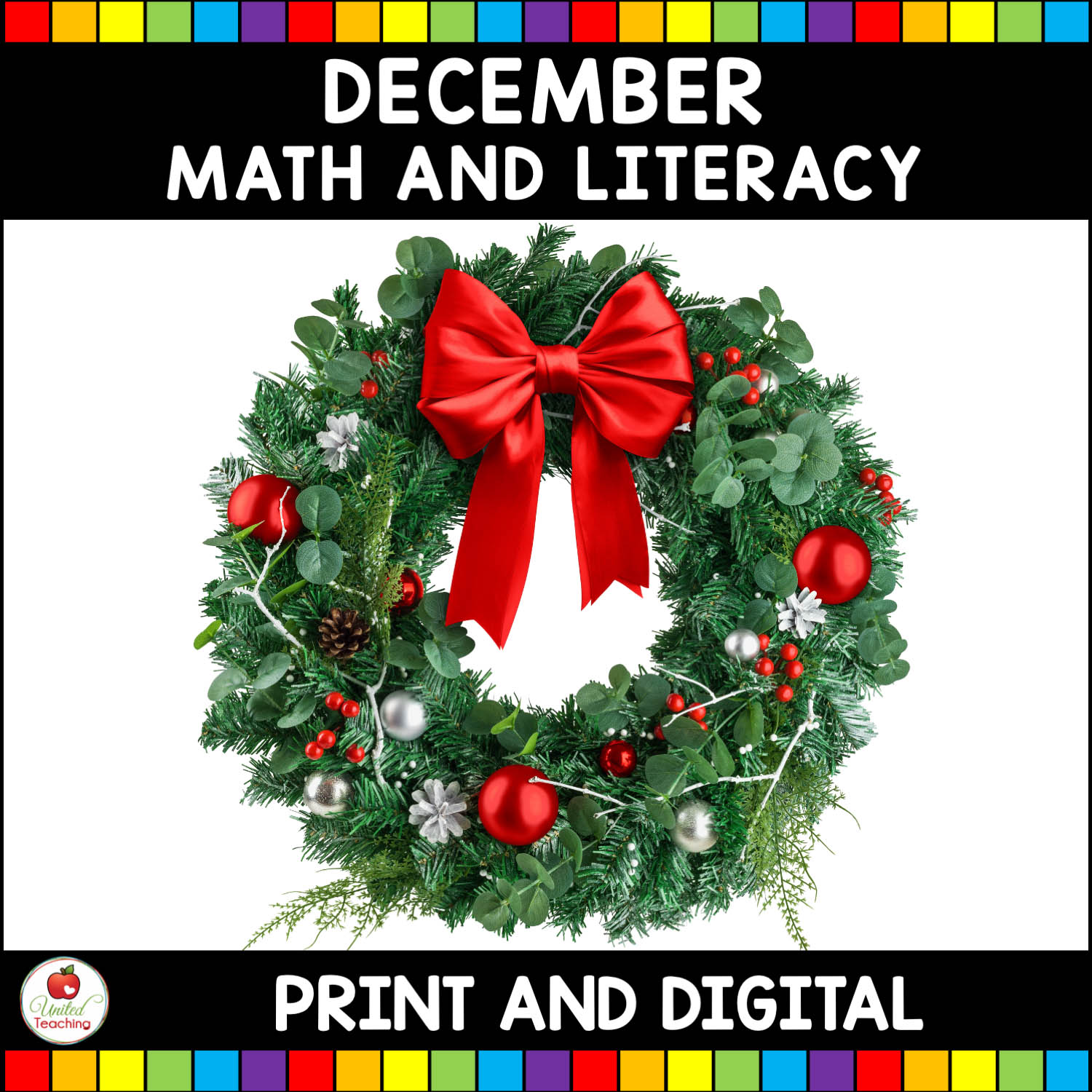 December No Prep and Digital Activities for Kindergarten Cover