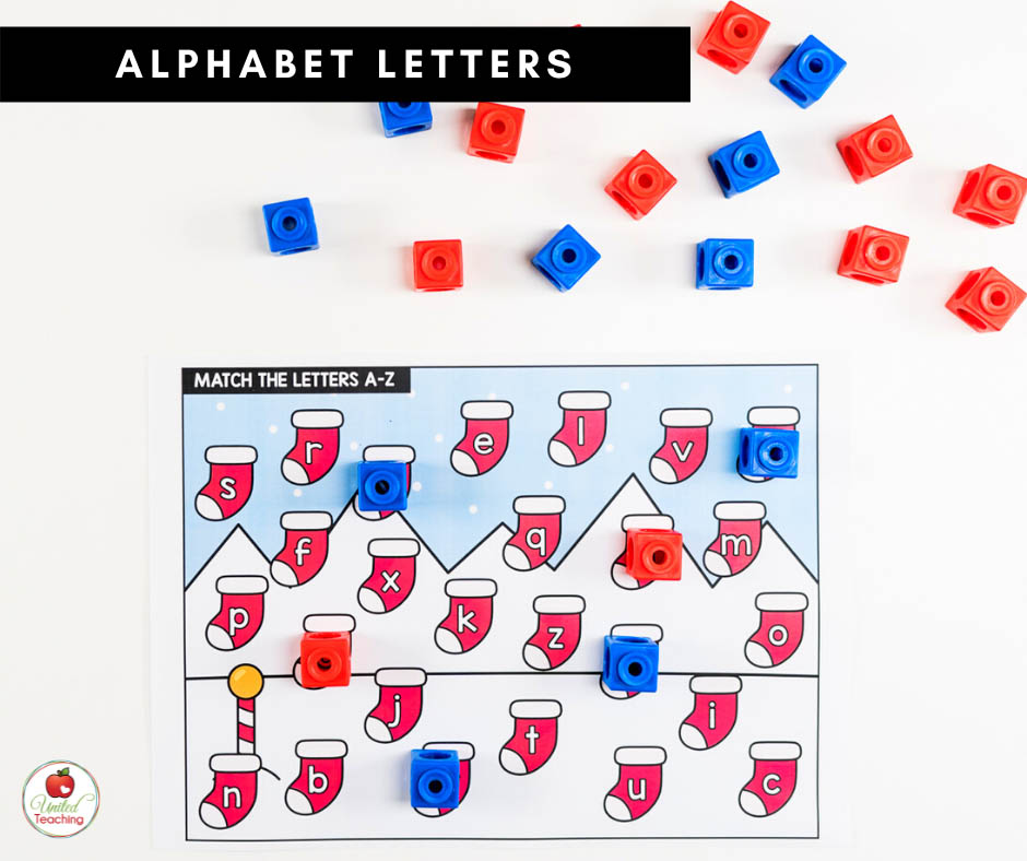 Uppercase and Lowercase Letter Matching Literacy Center