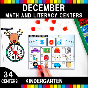 December Math and Literacy Centers K Cover
