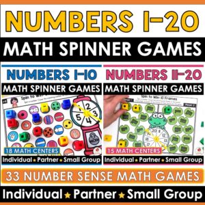 Math Games for Numbers 1 to 20 Bundle