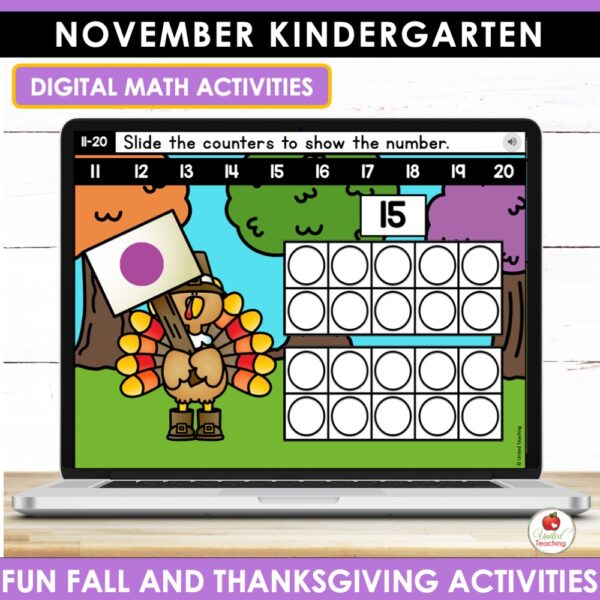 November Math and Literacy Activities for Kindergarten - Image 7