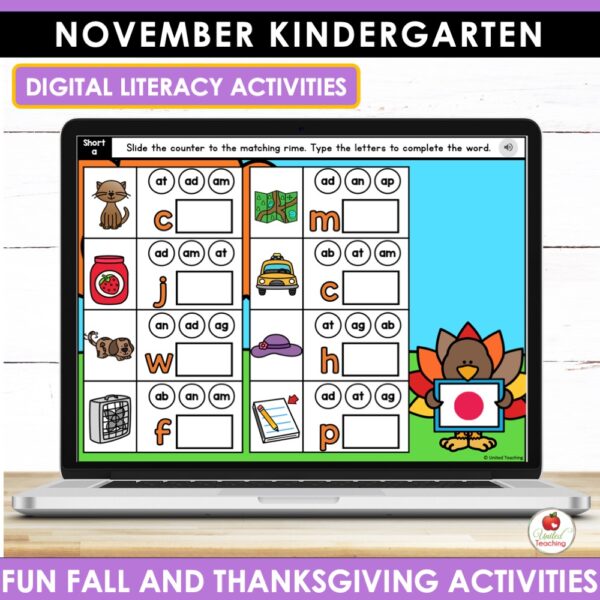 November Math and Literacy Activities for Kindergarten - Image 8