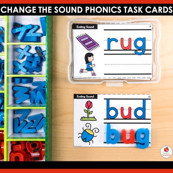 Change the Sound Phoneme Substitution Task Cards - Image 5