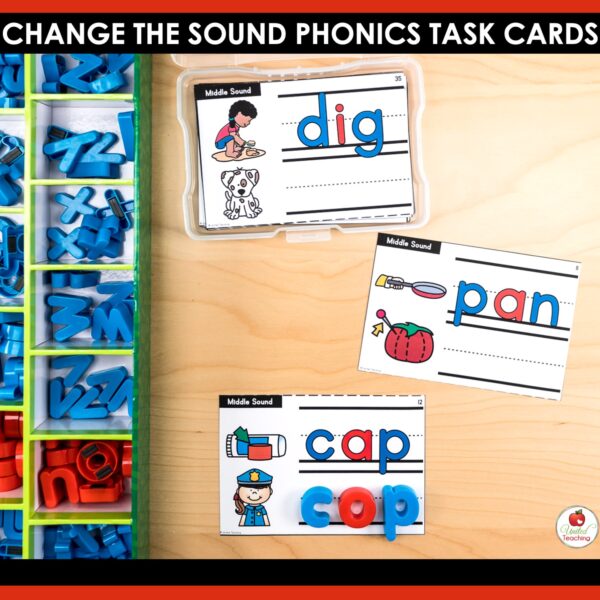 Change the Sound Phoneme Substitution Task Cards - Image 6
