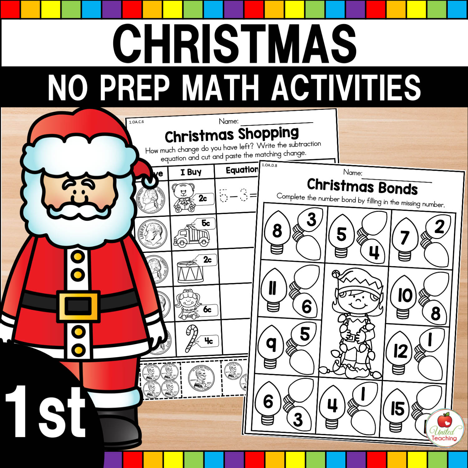 1st Grade Christmas Activities