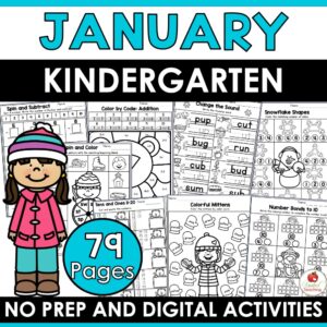 January Math and Literacy Activities for Kindergarten