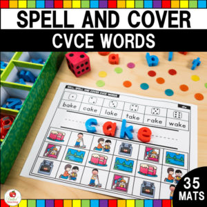 Spell and Cover CVCE Words Cover