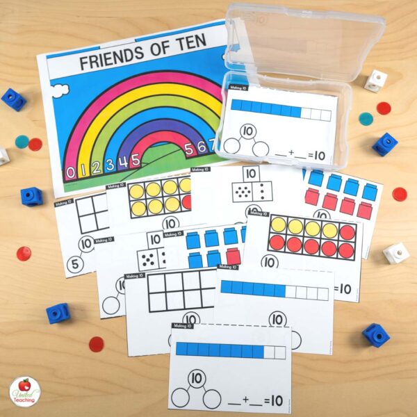 Friends of ten poster and making 10 task cards