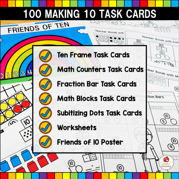 Making 10 Task Cards and Worksheets