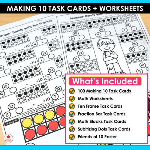 Making 10 Task Cards and Worksheets - Image 2