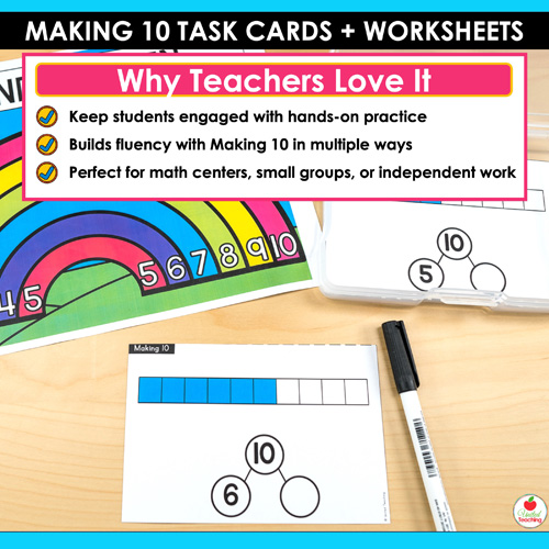 Making 10 Task Cards and Worksheets - Image 4