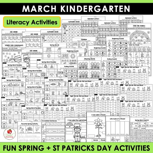 March Math and Literacy Activities for Kindergarten - Image 5