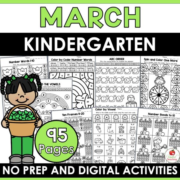 March Math and Literacy Activities for Kindergarten