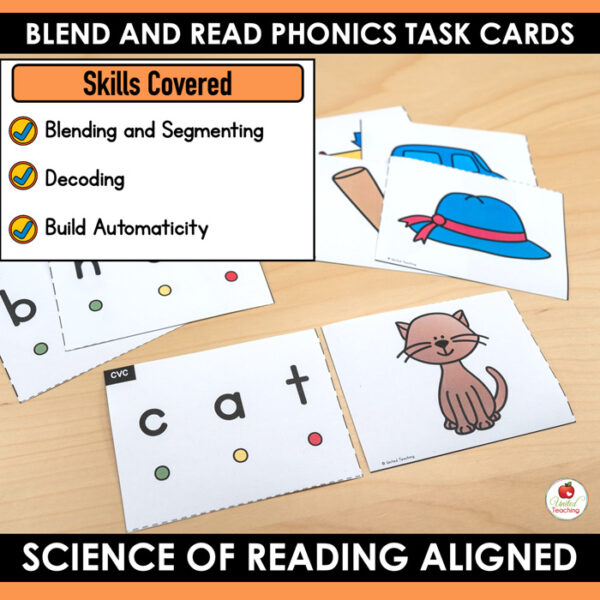 Segmenting and Blending Phonics Task Cards - Image 4