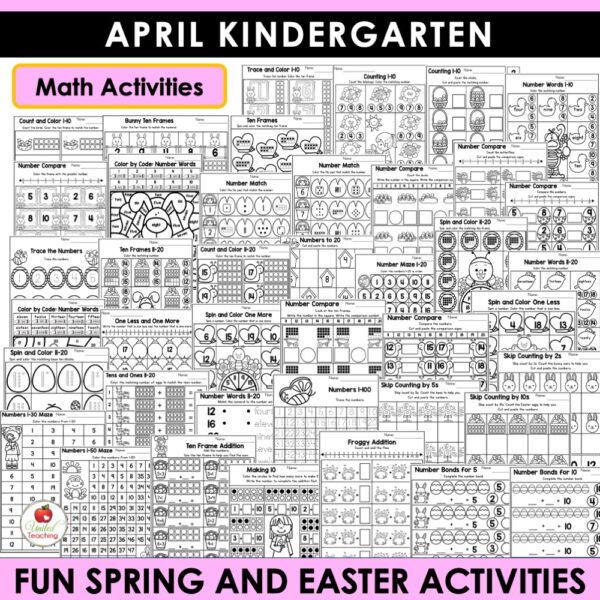 April Math and Literacy Activities for Kindergarten - Image 6