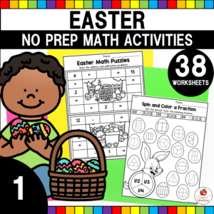 Easter Math Activities for 1st Grade Cover