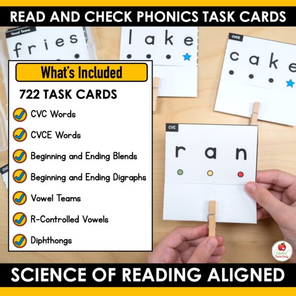 Read and Check Phonics Task Cards - Image 2