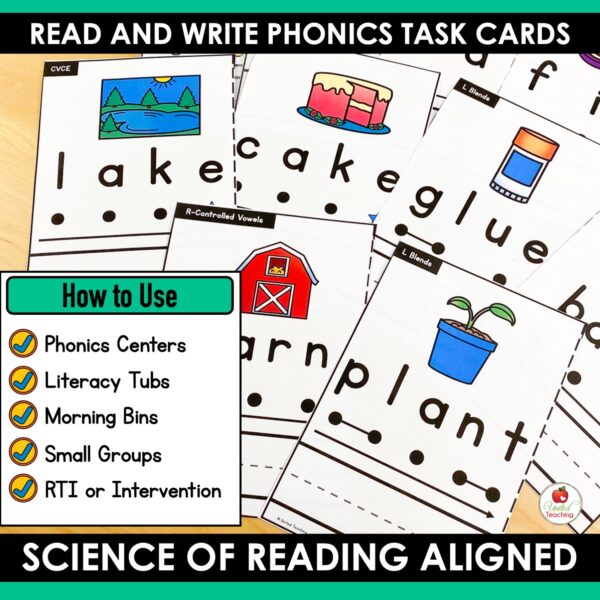Read and Write Phonics Task Cards - Image 3