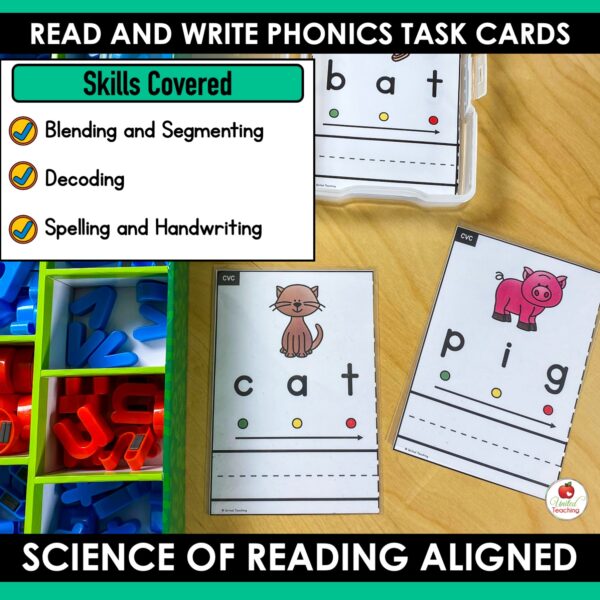Read and Write Phonics Task Cards - Image 4