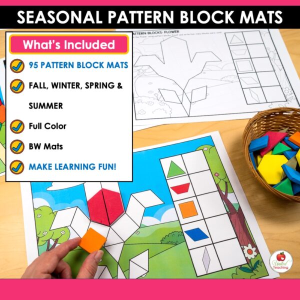 Pattern Block Puzzle Mats Seasonal Bundle - Image 2