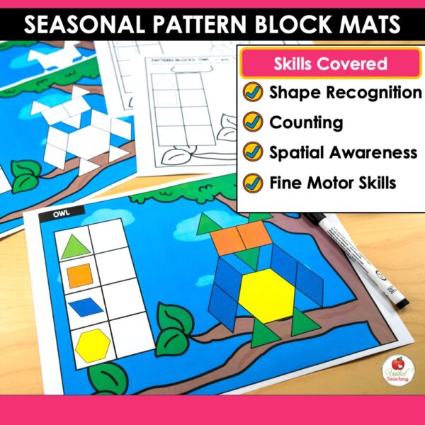 Pattern Block Puzzle Mats Seasonal Bundle - Image 4