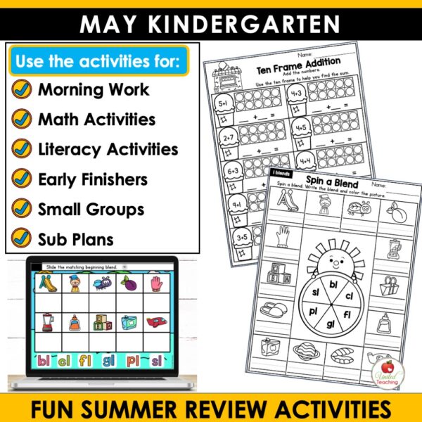 May Math and Literacy Activities for Kindergarten - Image 3