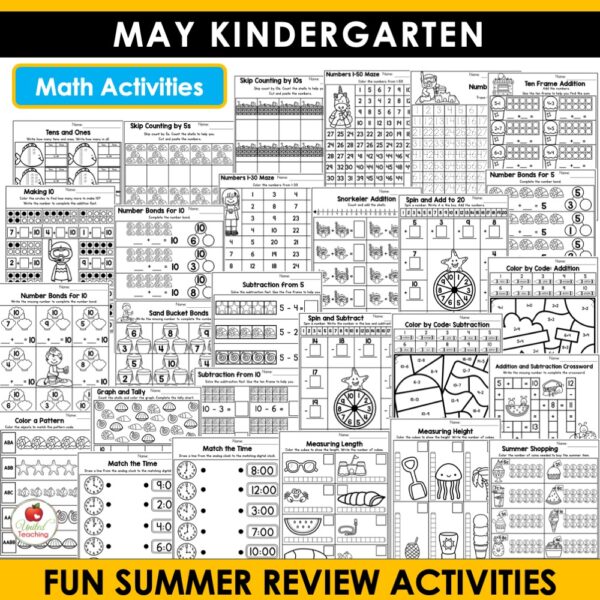 May Math and Literacy Activities for Kindergarten - Image 7