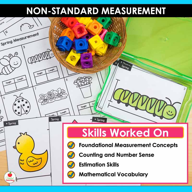 Skills worked on by the Non-standard measurement activities