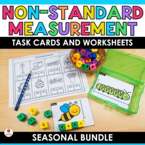 Non-standard measurement task cards and worksheets