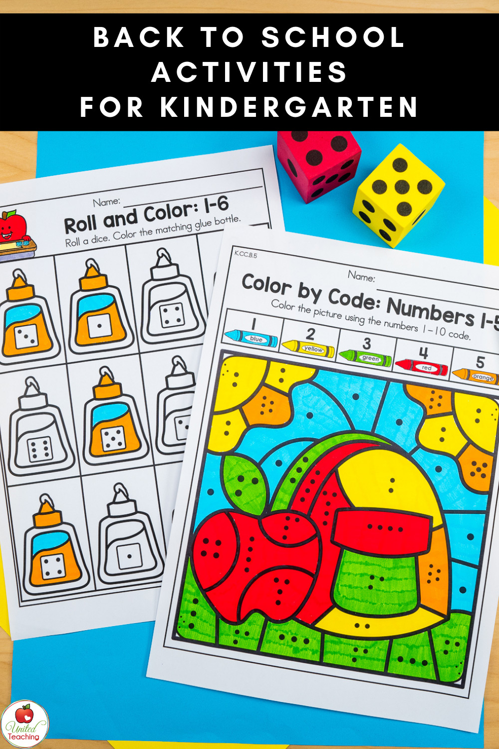 Back to School Activities for Kindergarten Pin for Later