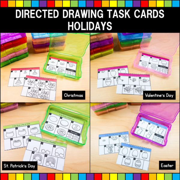 Directed Drawing Holiday Task Cards 02