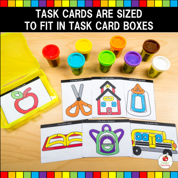 Back to School Dough Mats and Task Cards