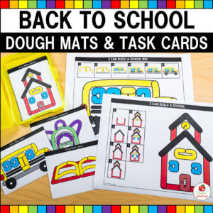 Back to School Dough Mats and Task Cards Cover