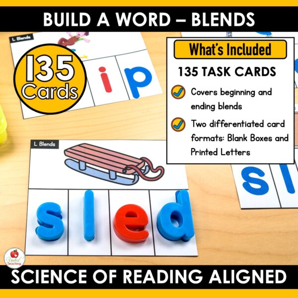 Blends Word Building Task Cards - Image 2