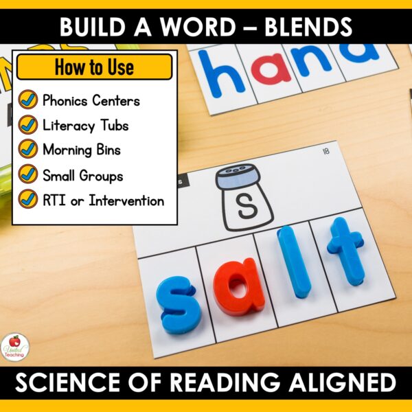 Blends Word Building Task Cards - Image 3