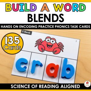 Blends Word Building Task Cards