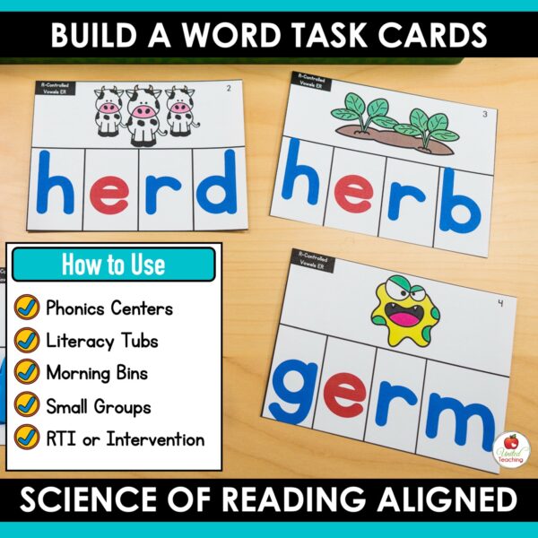Build a Word Phonics Task Cards Bundle - Image 3