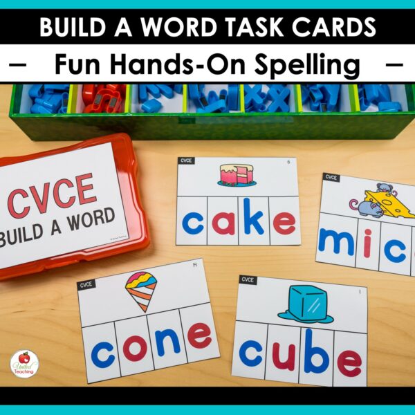 Build a Word Phonics Task Cards Bundle - Image 6
