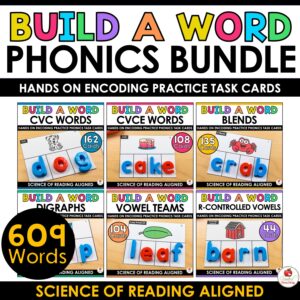 Build a Word Phonics Task Cards Bundle