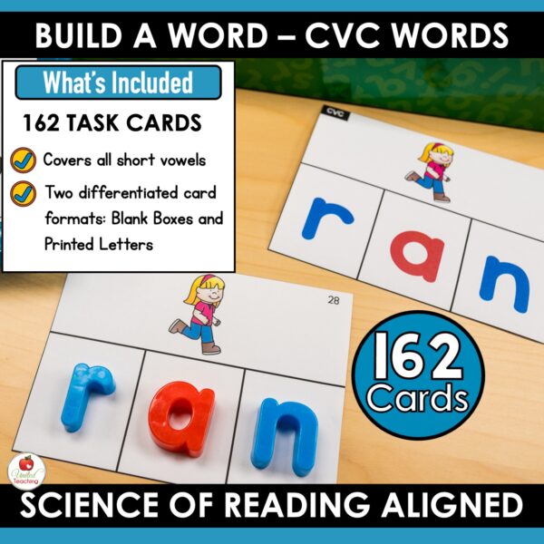 CVC Word Building Task Cards - Image 2