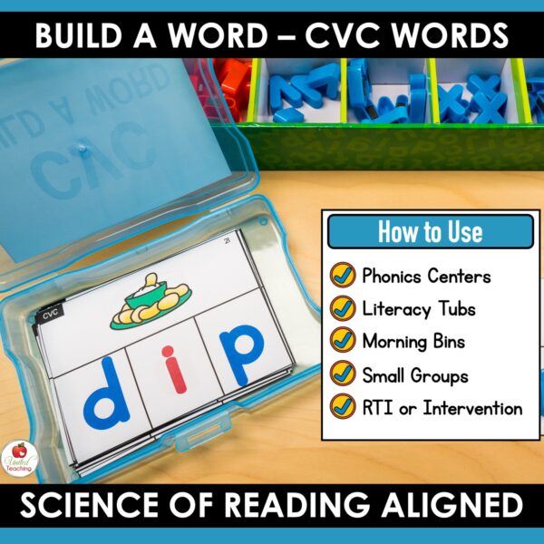 CVC Word Building Task Cards - Image 3