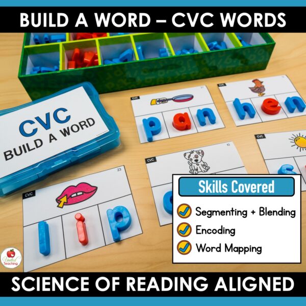 CVC Word Building Task Cards - Image 4