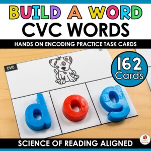 CVC Word Building Task Cards