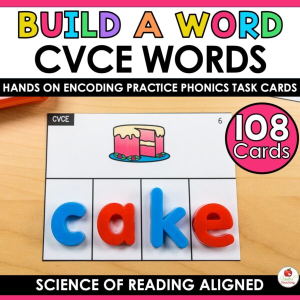 CVCE Word Building Task Cards